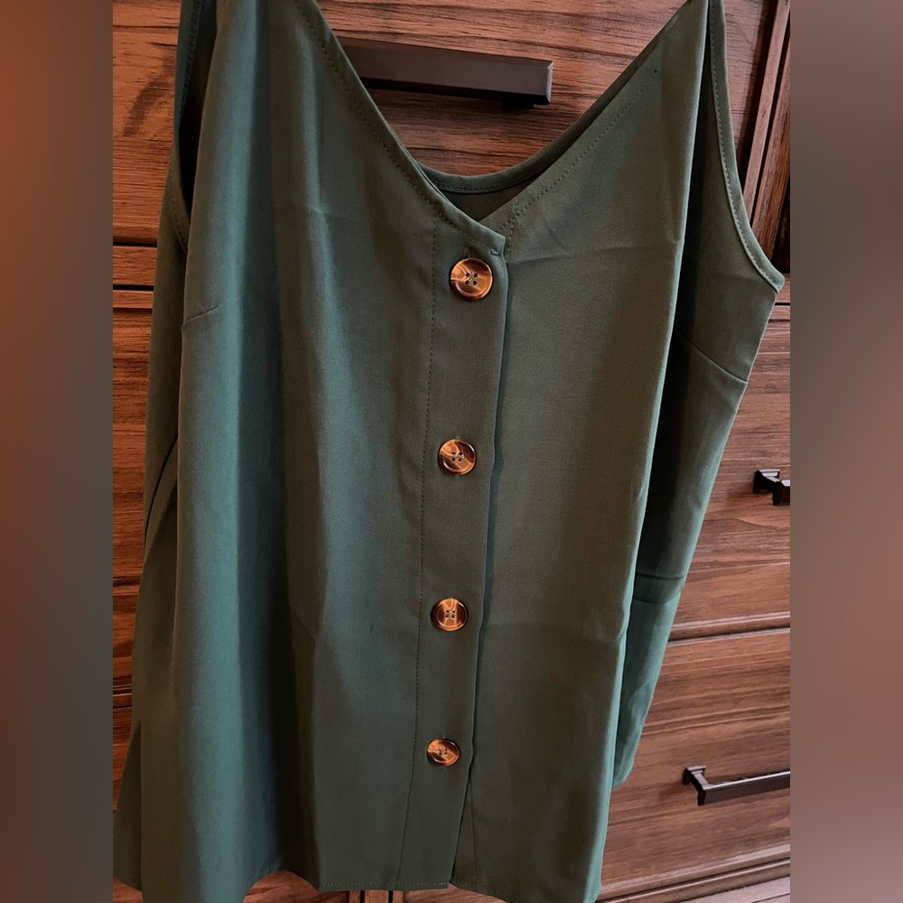 Dark green tank top